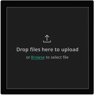 Loudly Stem Splitter first step upload a file